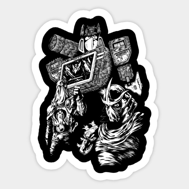 Villains! Sticker by JonathanGrimmArt